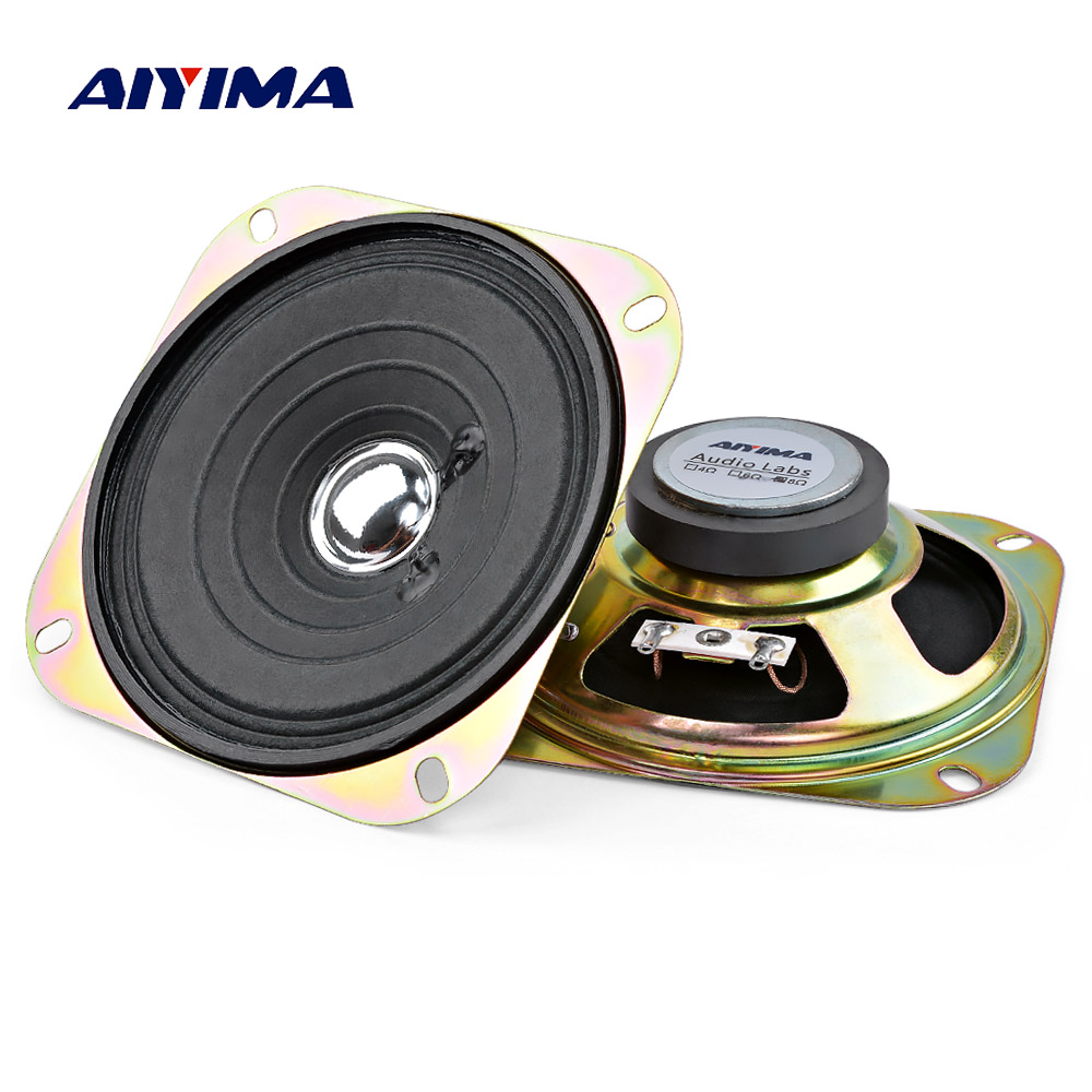 Audio Music Generator - AIYIMA 2 個 4 インチポータブルオーディオスピーカーコラムフルレンジ音楽サウンドスピーカー 8