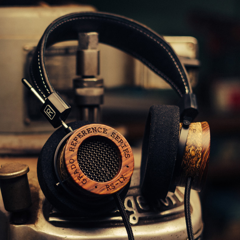 Audio Music Visualizer - GRADO/グーテ RS1X ヘッドセット HIFI 高忠実度音楽ポータブルダイレクトプッシュ木製ボウル 1