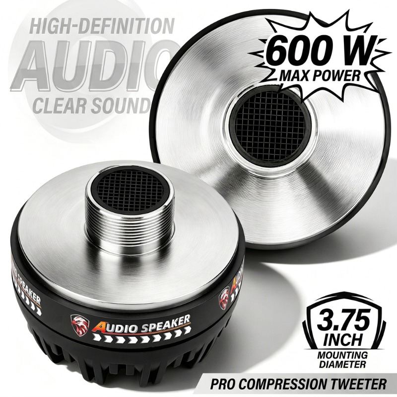 Audio Music Generator - 2個入り 3.75インチ チタンツイータースピーカー 600W プロオーディオ 高周波ドライバー