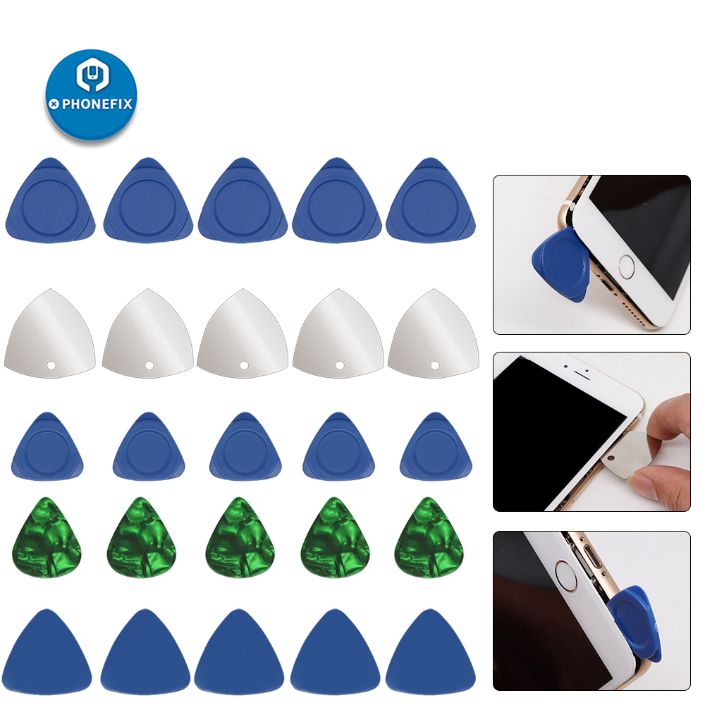 Electric Guitar Pick Pack - 10ピース/セットトライアングルてこオープニングツールプラスチックギターピック携帯電話iphone ipadタブレットpc手ツール