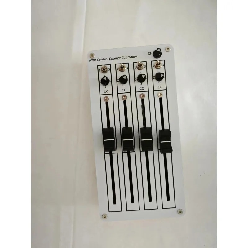 Audio Music Software - USB MIDI CCソフトウェアホストボリュームコントローラー、4つのプッシュボタンフェーダー搭載、PC音楽制作およびオーディオミキシングコントロール用