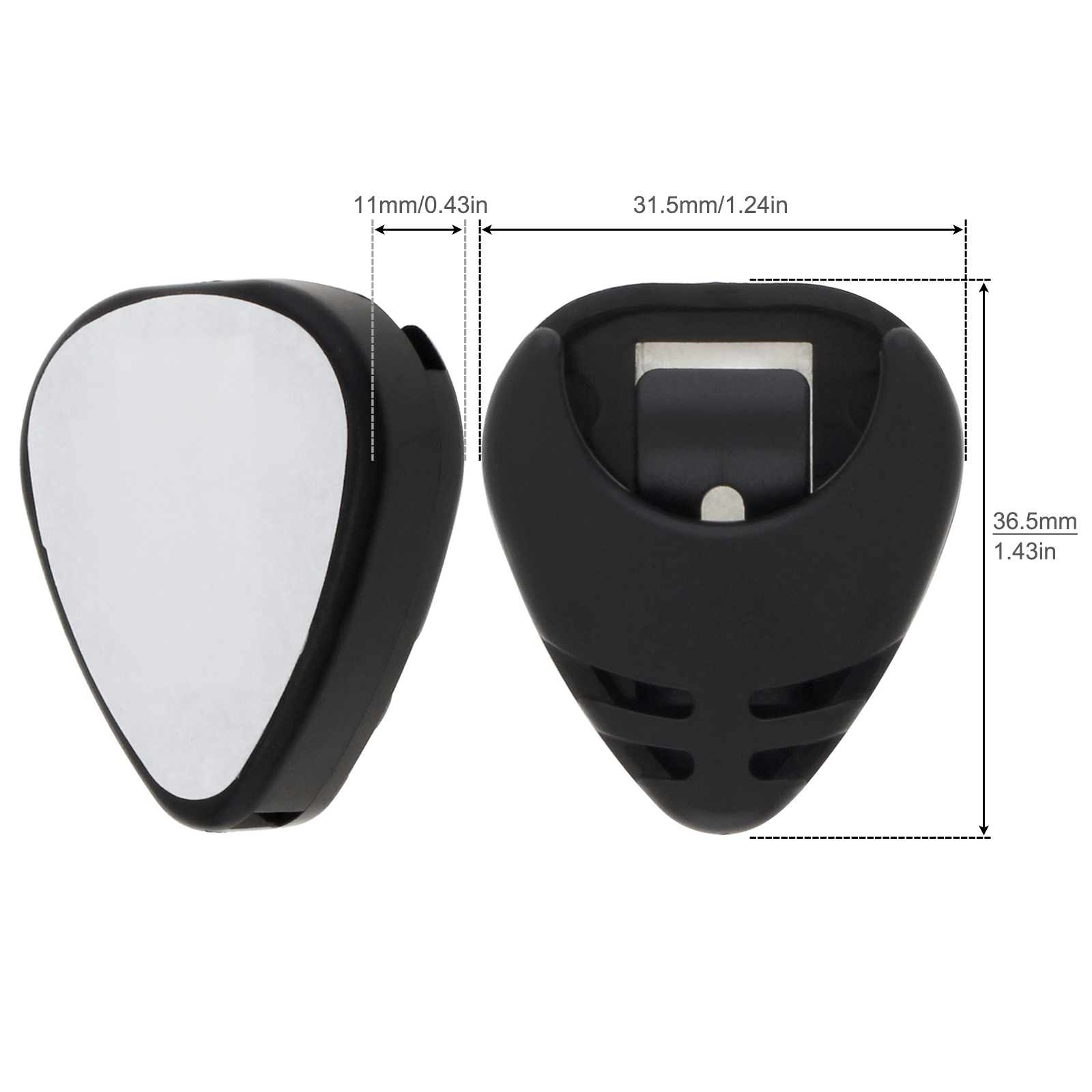 5 個ギターピックホルダープラスチックスティックオンギターピ - Electric Guitar Pick Pack のレビューと価格