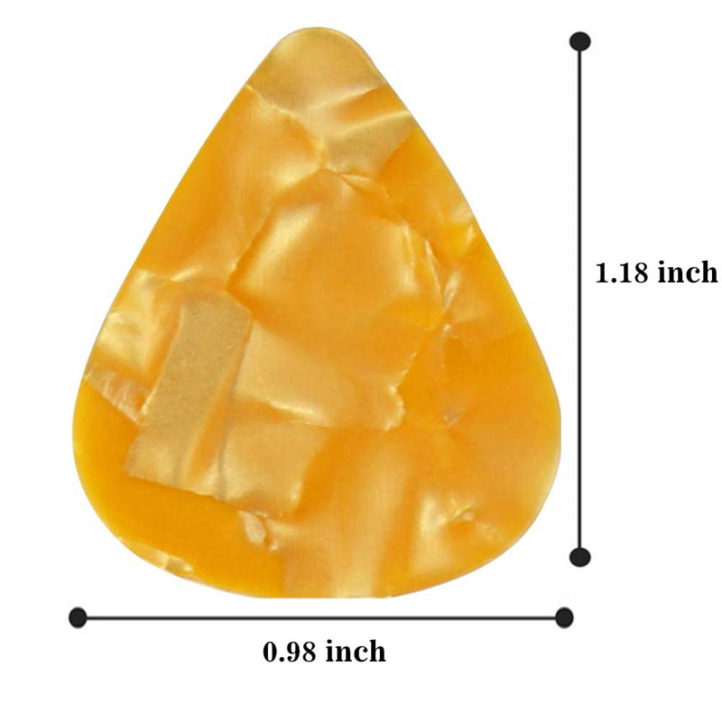 50 & 100 個新しいアコースティックピックピックセルロ - Electric Guitar Pick Pack のレビューと価格