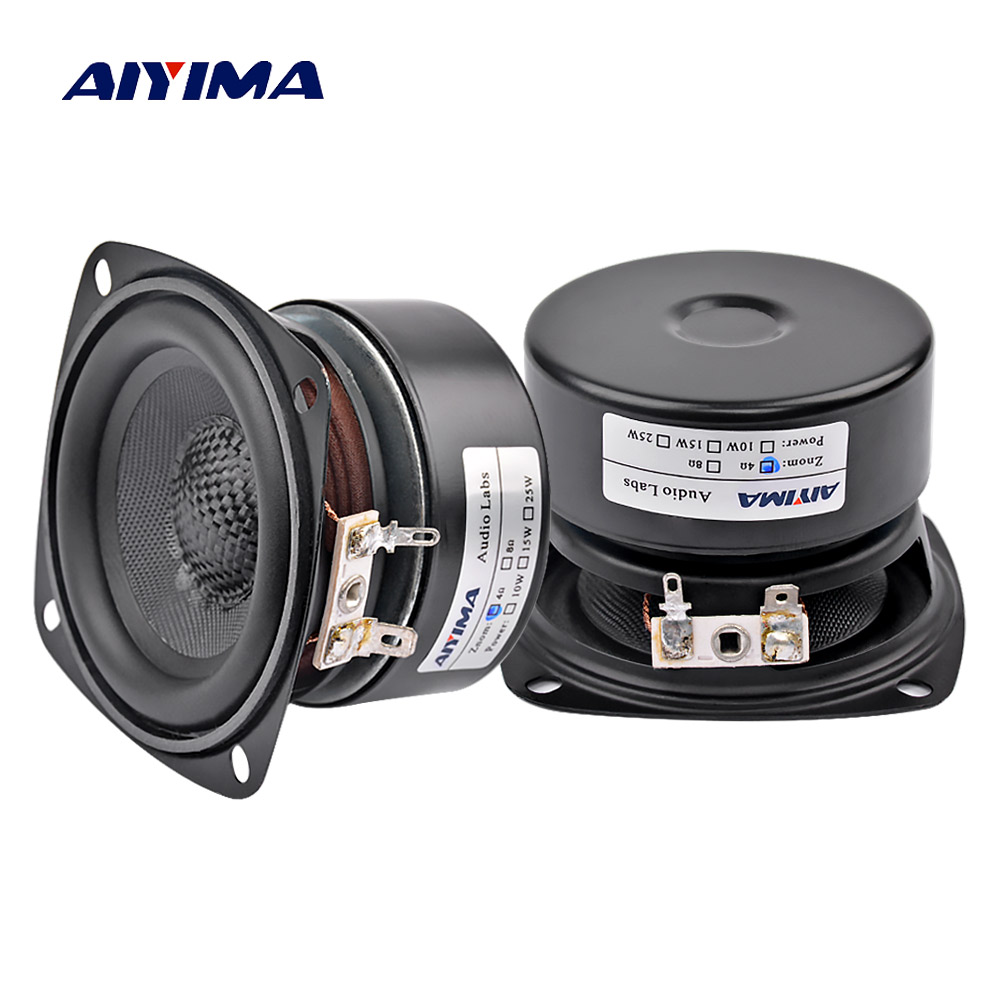 Aiyima 2個3インチオーディオポータブルスピーカーal - Audio Music Generator のレビューと価格