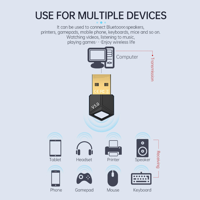 USB Bluetooth アダプター 5.0 オーディオレ - Audio Music File のレビューと価格