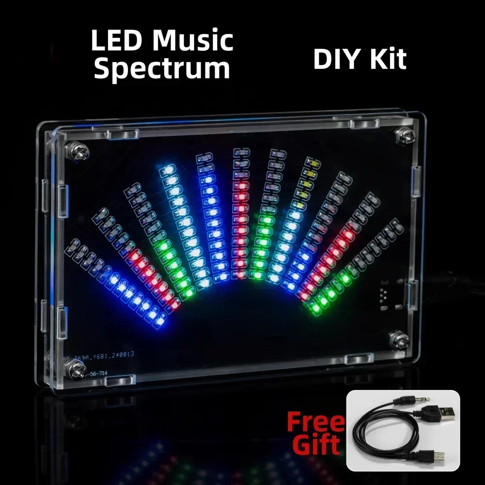DIY LED 音楽スペクトル表示キット、オーディオビジュア - Audio Music Visualizer のレビューと価格