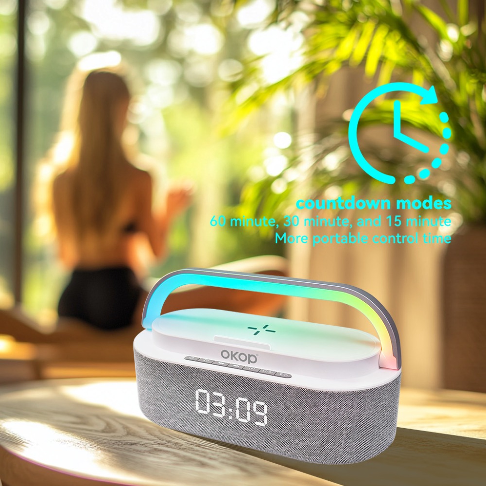 OKOP Bluetoothスピーカー、6 in 1多機能、 - Audio Music Visualizer のレビューと価格