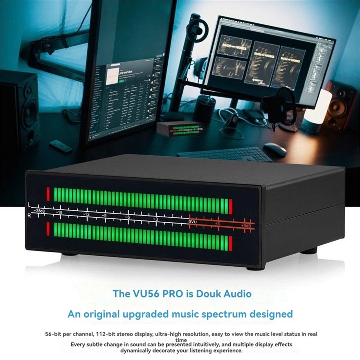 A40I VU56-PRO デュアルチャンネル音楽スペクトラ - Music Audio Pro のレビューと価格