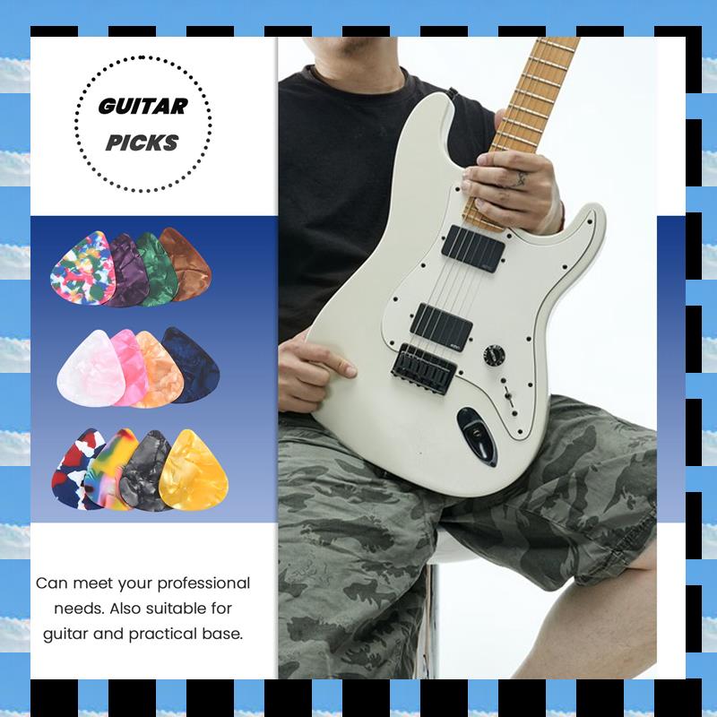 ABME 60 パック抽象アートのカラフルなギターピック、ベ - Electric Guitar Pick Pack のレビューと価格