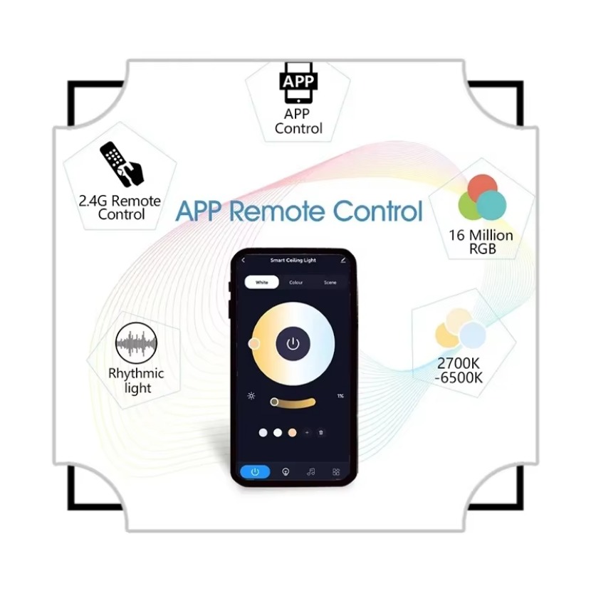 TUYA スマート音楽シーリングライト LED RGB リモ - Audio Music Apps のレビューと価格