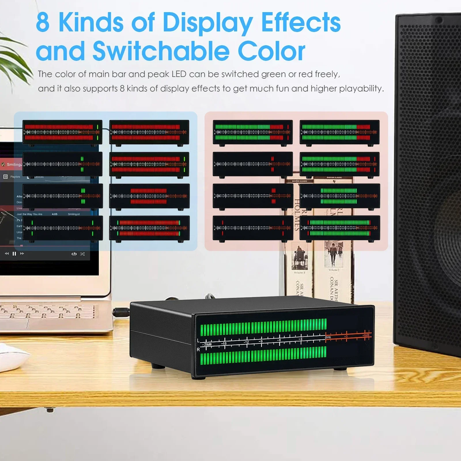 Douk audio-デュアルチャンネルledサウンドレベル - Audio Music Visualizer のレビューと価格