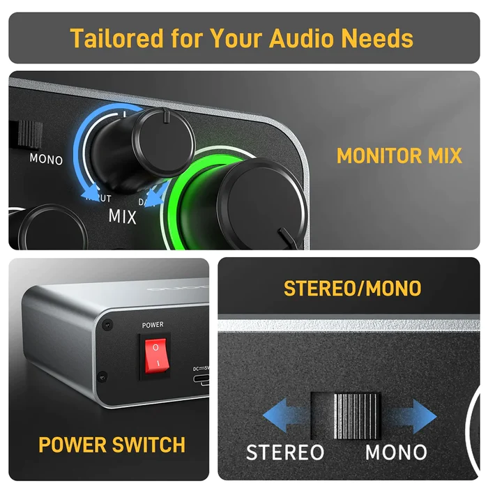 MAONO PS22 プロフェッショナルオーディオインターフ - Audio Music Software のレビューと価格