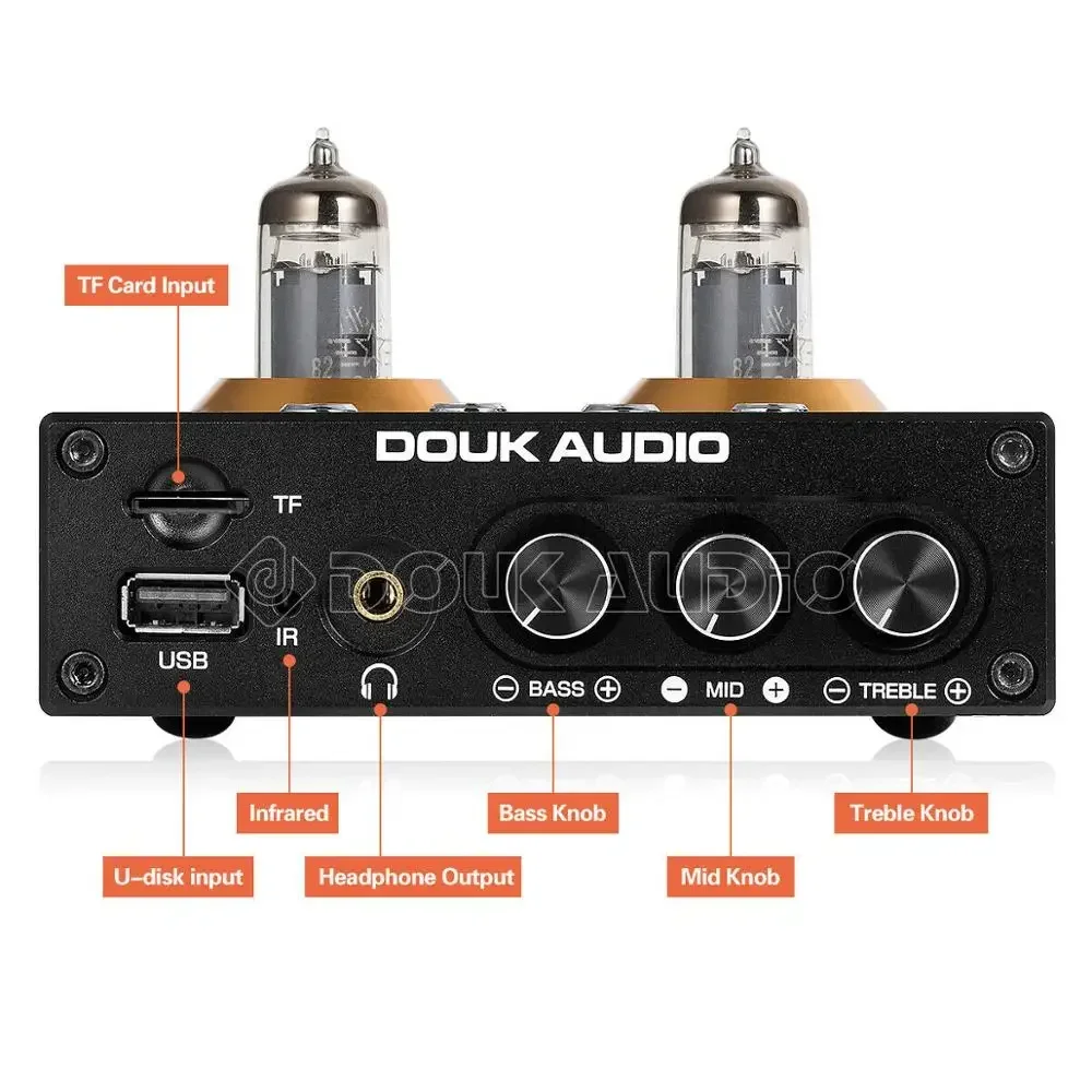 Douk Audio P2 HiFi 真空管プリアンプ Bl - Audio Player With Youtube Music のレビューと価格