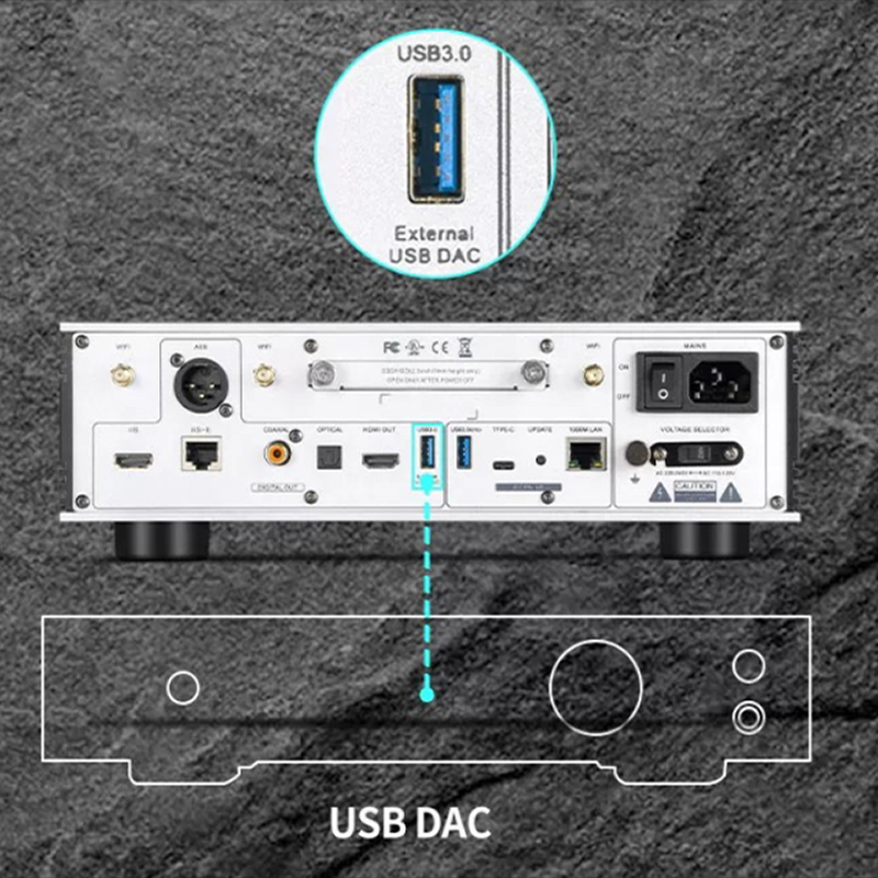 D35 Hi-Fi ワイヤレス音楽ストリーマー WiFi6  - Audio Music Apps のレビューと価格