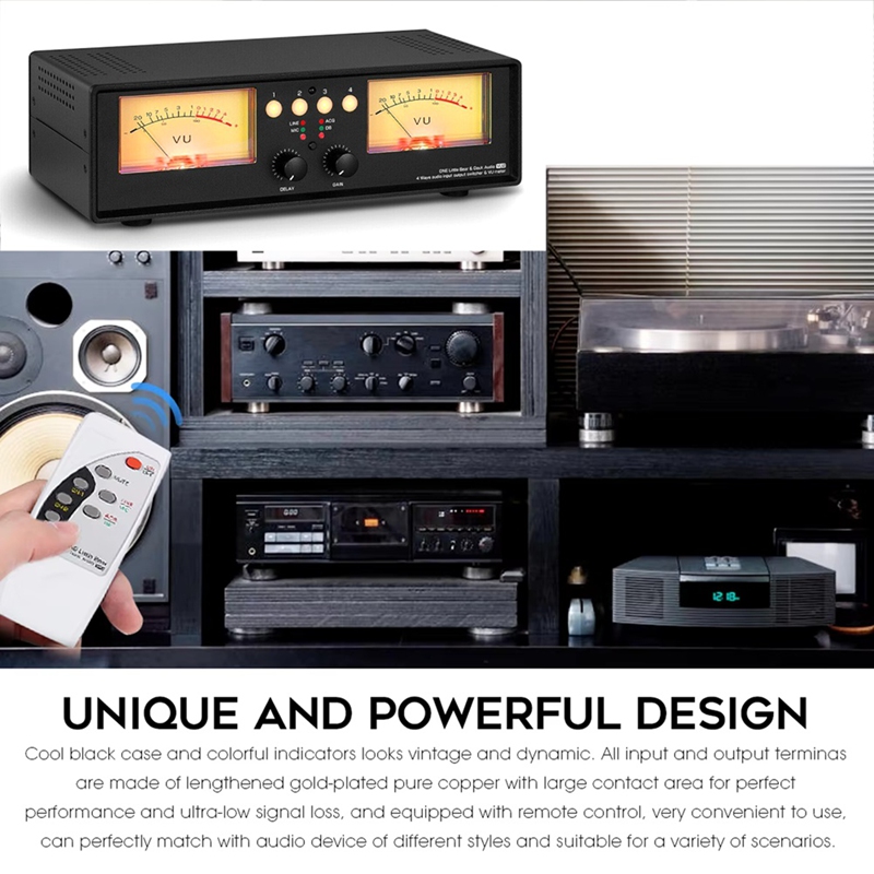 MIC+LINE アナログデュアル VU メーター サウンド - Audio Music Visualizer のレビューと価格