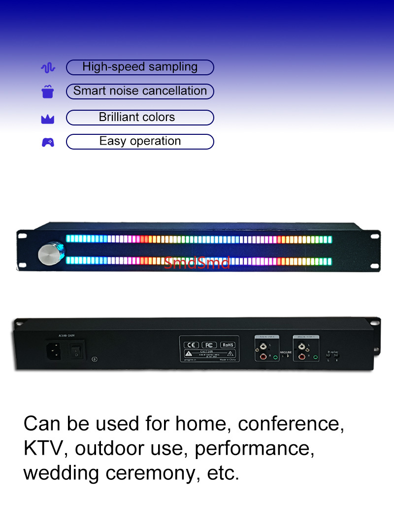 128ライトLEDミュージックスペクトラムディスプレイLED - Audio Music Visualizer のレビューと価格